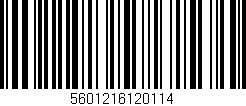 Código de barras (EAN, GTIN, SKU, ISBN): '5601216120114'