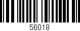 Código de barras (EAN, GTIN, SKU, ISBN): '56018'