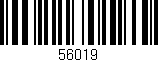 Código de barras (EAN, GTIN, SKU, ISBN): '56019'