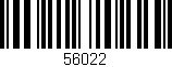 Código de barras (EAN, GTIN, SKU, ISBN): '56022'