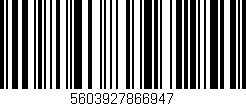Código de barras (EAN, GTIN, SKU, ISBN): '5603927866947'