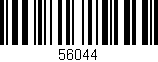 Código de barras (EAN, GTIN, SKU, ISBN): '56044'