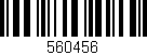 Código de barras (EAN, GTIN, SKU, ISBN): '560456'