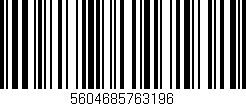 Código de barras (EAN, GTIN, SKU, ISBN): '5604685763196'