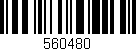Código de barras (EAN, GTIN, SKU, ISBN): '560480'