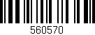 Código de barras (EAN, GTIN, SKU, ISBN): '560570'