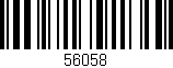 Código de barras (EAN, GTIN, SKU, ISBN): '56058'