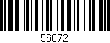Código de barras (EAN, GTIN, SKU, ISBN): '56072'