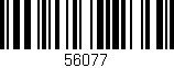 Código de barras (EAN, GTIN, SKU, ISBN): '56077'