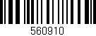Código de barras (EAN, GTIN, SKU, ISBN): '560910'