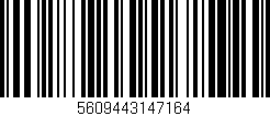 Código de barras (EAN, GTIN, SKU, ISBN): '5609443147164'