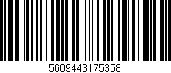 Código de barras (EAN, GTIN, SKU, ISBN): '5609443175358'