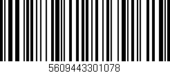 Código de barras (EAN, GTIN, SKU, ISBN): '5609443301078'