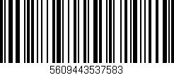 Código de barras (EAN, GTIN, SKU, ISBN): '5609443537583'