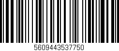 Código de barras (EAN, GTIN, SKU, ISBN): '5609443537750'