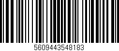 Código de barras (EAN, GTIN, SKU, ISBN): '5609443548183'