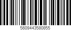 Código de barras (EAN, GTIN, SKU, ISBN): '5609443580855'