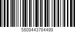 Código de barras (EAN, GTIN, SKU, ISBN): '5609443784499'
