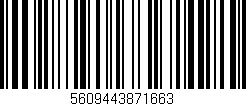 Código de barras (EAN, GTIN, SKU, ISBN): '5609443871663'