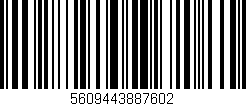 Código de barras (EAN, GTIN, SKU, ISBN): '5609443887602'