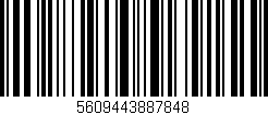 Código de barras (EAN, GTIN, SKU, ISBN): '5609443887848'