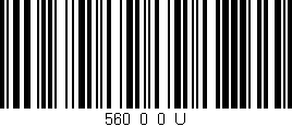 Código de barras (EAN, GTIN, SKU, ISBN): '560_0_0_U'