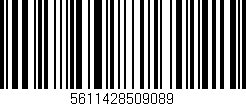 Código de barras (EAN, GTIN, SKU, ISBN): '5611428509089'