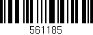 Código de barras (EAN, GTIN, SKU, ISBN): '561185'