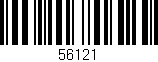 Código de barras (EAN, GTIN, SKU, ISBN): '56121'