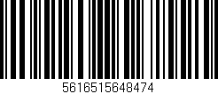 Código de barras (EAN, GTIN, SKU, ISBN): '5616515648474'
