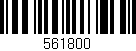 Código de barras (EAN, GTIN, SKU, ISBN): '561800'