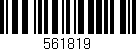 Código de barras (EAN, GTIN, SKU, ISBN): '561819'