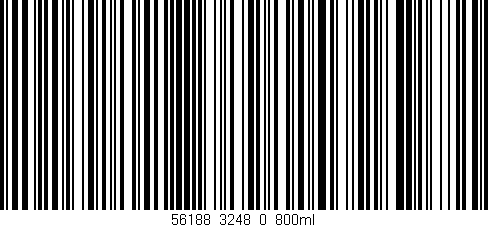 Código de barras (EAN, GTIN, SKU, ISBN): '56188_3248_0_800ml'