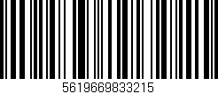 Código de barras (EAN, GTIN, SKU, ISBN): '5619669833215'