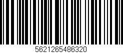 Código de barras (EAN, GTIN, SKU, ISBN): '5621265486320'