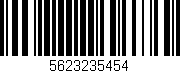 Código de barras (EAN, GTIN, SKU, ISBN): '5623235454'