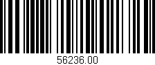 Código de barras (EAN, GTIN, SKU, ISBN): '56236.00'