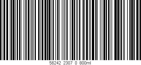 Código de barras (EAN, GTIN, SKU, ISBN): '56242_2307_0_800ml'