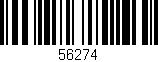 Código de barras (EAN, GTIN, SKU, ISBN): '56274'