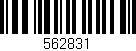 Código de barras (EAN, GTIN, SKU, ISBN): '562831'
