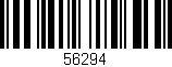 Código de barras (EAN, GTIN, SKU, ISBN): '56294'