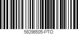 Código de barras (EAN, GTIN, SKU, ISBN): '56296505-PTO'