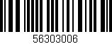 Código de barras (EAN, GTIN, SKU, ISBN): '56303006'