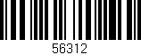 Código de barras (EAN, GTIN, SKU, ISBN): '56312'