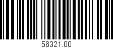 Código de barras (EAN, GTIN, SKU, ISBN): '56321.00'