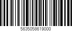 Código de barras (EAN, GTIN, SKU, ISBN): '5635058619000'