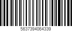 Código de barras (EAN, GTIN, SKU, ISBN): '5637394064339'
