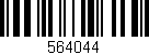 Código de barras (EAN, GTIN, SKU, ISBN): '564044'