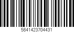 Código de barras (EAN, GTIN, SKU, ISBN): '5641423704431'