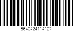 Código de barras (EAN, GTIN, SKU, ISBN): '5643424114127'
